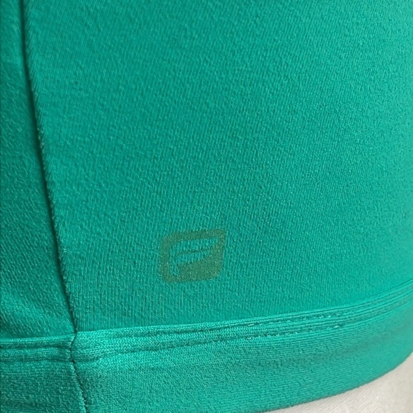 Fabletics Sports Bra Wireless Racerback Black Padded Scoop Neck Green Black XS - Picture 5 of 5